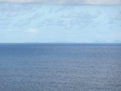 View of St. Martin & St. Bart's from St. Kitts