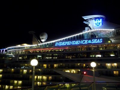 Independence of the Seas at Night