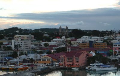 Sunrise over St. John's, Antigua