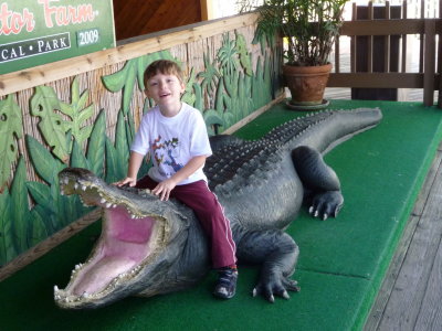 Brandon Riding Big Gator