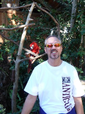 Bill with Scarlet Macaw