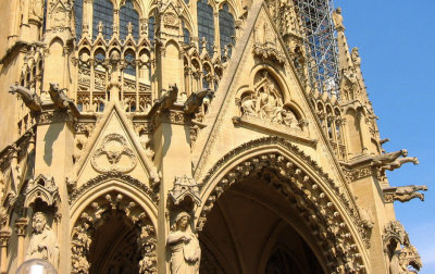 Gargoyles of St. Etienne Cathedral Tower - Metz, France