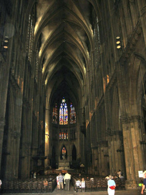 Inside St. Etienne Cathedral - Metz, France