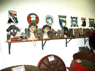 Gas Mask Collection @ Le Hackenberg Fortification - Maginot Line
