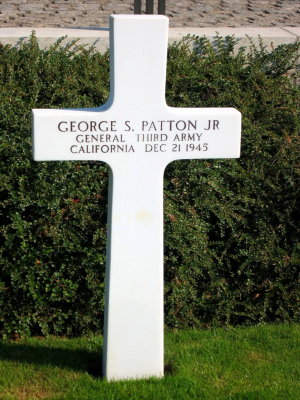 Luxembourg American Cemetery - Patton Headstone