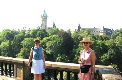 Susan & Judy in Luxembourg City