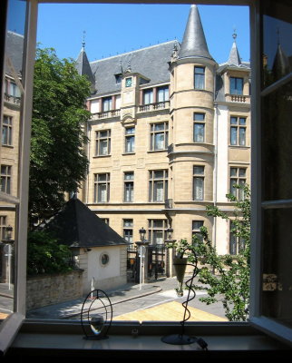 View from Luxembourg Restaurant (Apicius) at Lunch