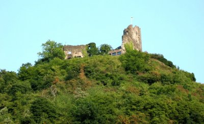 Burg Landshut (Closeup) Above Bernkastel, Germany