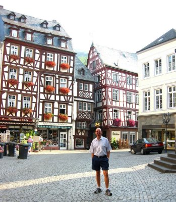 Bill in Market Square of Bernkastel, Germany
