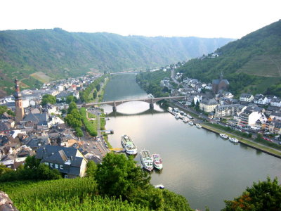 Cochem, Germany Seen from Reichsburg Castle