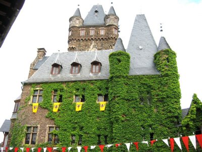 Reichsburg Castle from Inside Courtyard - Cochem, Germany