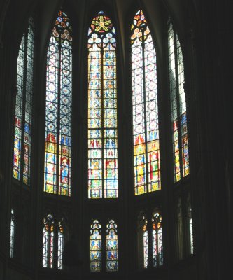 Stained Glass in Cologne Cathedral, Germany