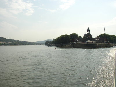 Kaiser Wilhelm Statue at Confluence of Mosel & Rhine Rivers