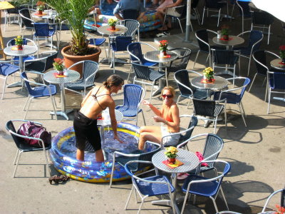 Hot Day in Dusseldorf, Germany