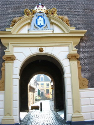 Archway at Bottom of Church Tower - Kampen, Netherlands