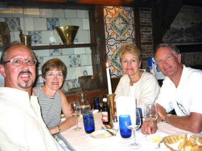 Bill, Susan, Judy & Steve at Lunch at Five Flies Restaurant.