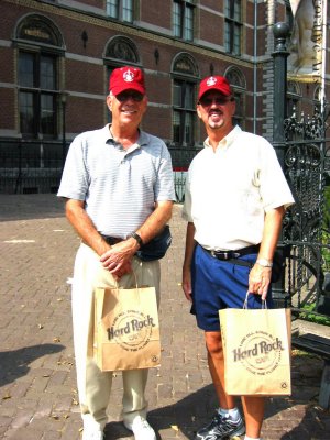 Pat and Bill in Hard Rock Caps - Amsterdam