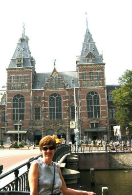 Susan Behind Rijksmuseum in Amsterdam, NL