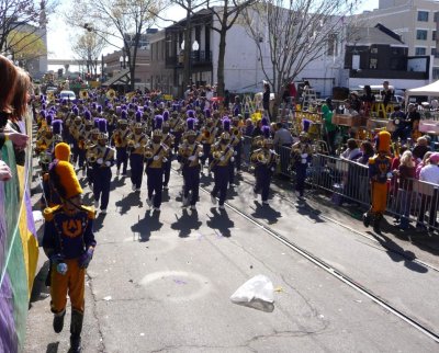 Band Preceding Mid-City Parade