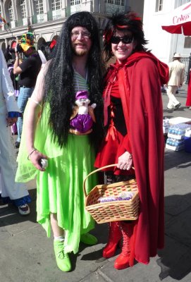 Red Riding Hood Meets A Genie on Mardi Gras Day