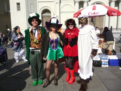 Jackson Square on Fat Tuesday