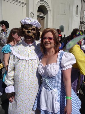 Big Bad Wolf Meets Dorothy on Fat Tuesday