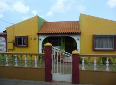 Brightly Painted House in Aruba