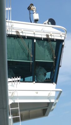 Captain Mancuso Backing the Ship Into the Port at Cartagena