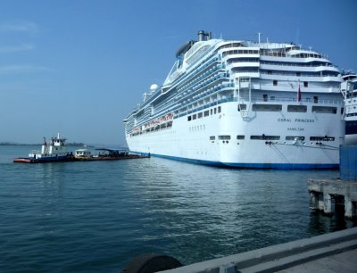 Ship at Dock in Cartagena