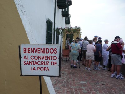 Arriving at 400-year old Convento de la Popa