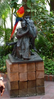 Statue of San Pedro Claver Helping an Angola Slave