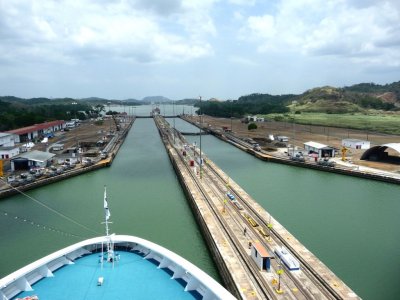 Entering Pedro Miguel Locks