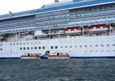 Tenders Alongside Coral Princess