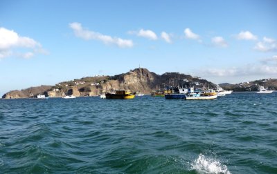 San Juan del Sur Harbor from the Launch