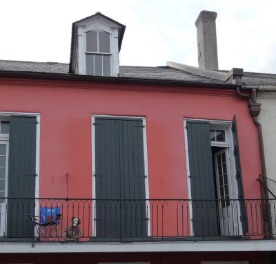 Pirate Skull on French Quarter Balcony