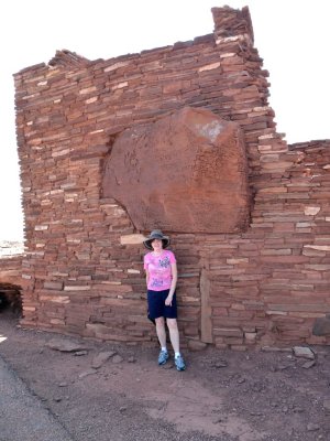 Natural Stone in Pueblo Wall