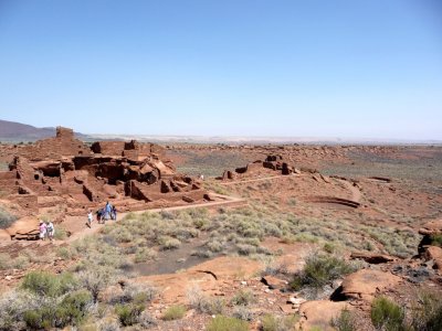 Overview of Wupatki Pueblo, AZ