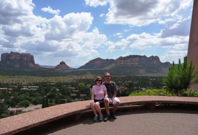 Outside the Chapel of the Holy Cross