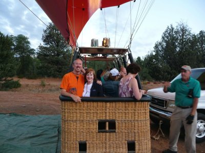 In the Balloon Gondola