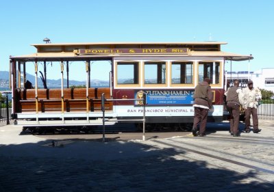 Turning a San Francisco Cable Car