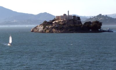 Passing Alcatraz on the Norwegian Sun
