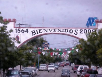 Arriving in El Fuerte, Mexico