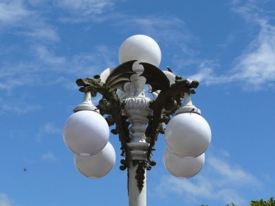 Gargoyle Street Lamps in El Fuerte