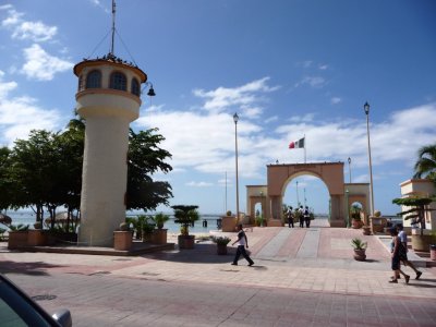 Boardwalk in La Paz, Mexico