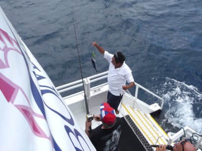 Fishing Off the Back of the Catamaran