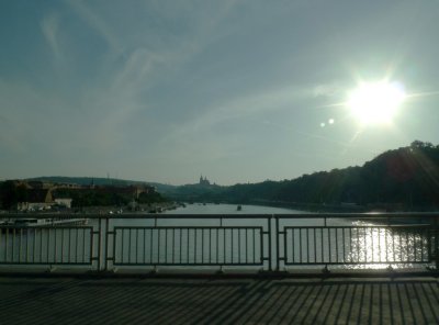 Arriving in Prague at Sunset