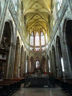Inside St. Vitus's Cathedral