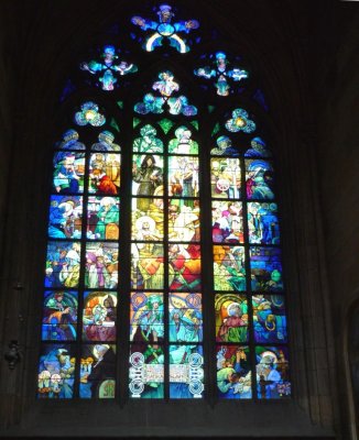 The Mucha Window (1931) in St. Vitus's Cathedral