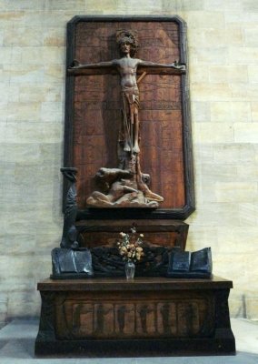 Altar with Crucifixion (1896-9) in St. Vitus's Cathedral