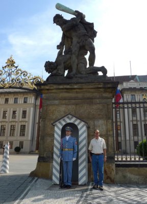 Bill with Palace Guard